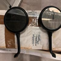 Specchietti retrovisori Hmp Texas stelo corto neri