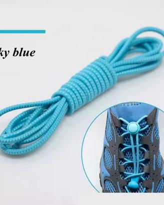 Lacci Elastici SKY BLUE scarpe senza stringhe