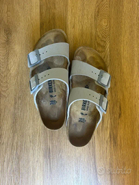 Birkenstock in birkoflor (ecopelle) grigio n. 36