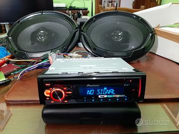 Autoradio PIONEER + coppia casse KENWOOD