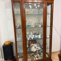Vetrinetta soggiorno - legno e vetro
