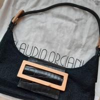 Borsa Claudio Orciani Raffia, Pelle e Legno