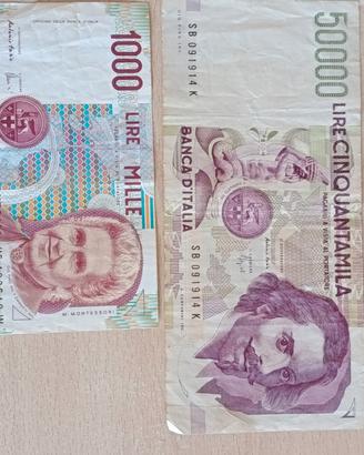 banconote del passato 