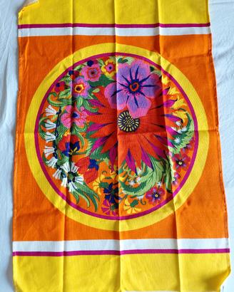 Strofinaccio Vintage Bassetti FlowerPower anni '70
