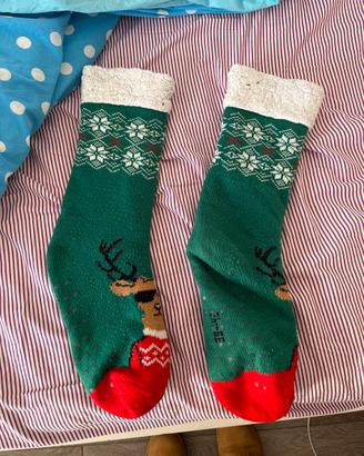 Calze lunghe di Natale 39-42 antiscivolo