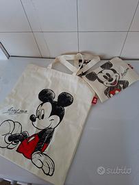 Borsa tote + pochette Mickey Mouse