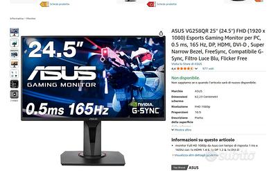 ASUS VG258QR Gaming Monitor 25" (24.5)