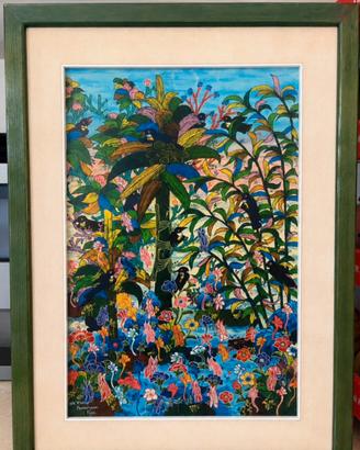 Dipinto vintage balinese firmato