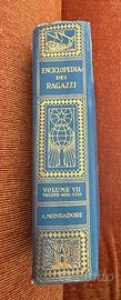 Libro Vintage Enciclopedia dei Ragazzi Mondadori