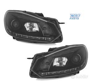 FARI VOLKSWAGEN VW GOLF 6 08-12 DRL FONDO NERO