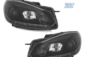 FARI VOLKSWAGEN VW GOLF 6 08-12 DRL FONDO NERO