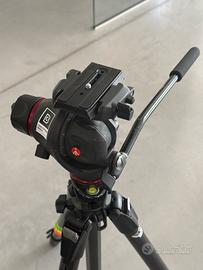 Manfrotto testa sfera foro video MH055M8-Q5