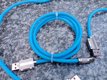 3 Cavi Dati e Ricarica Rapida USB Type-C 1,2mt Led