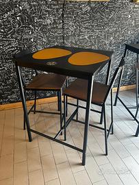 3 TAVOLI + 8 Sgabelli alti IKEA Nero e legno