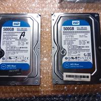 HDD WD Blue 500GB SATA – Buono stato, testati