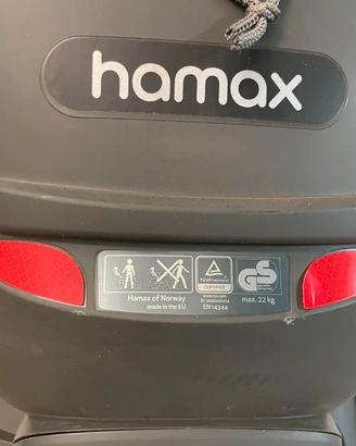 Seggiolino bici Hamax Smiley con 2 agganci 