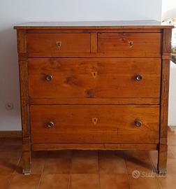 Cassettone fine '800 in legno massello