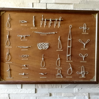 Antico pannello espositivo con varie tipologie di