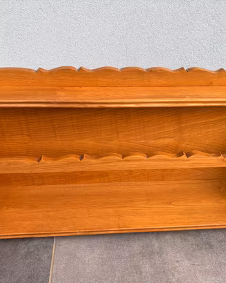 Antica Credenza Porta Piatti in Legno Vintage