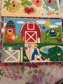 Gioco formine legno bimbo nuovo con secondo gioco