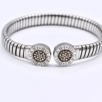 bvlgari bracciale bulgari acciaio e oro diamanti