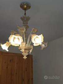 Lampadario vetro di Murano