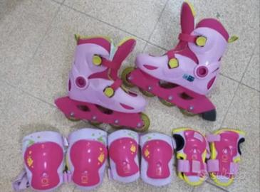 Pattini in linea compreso di accessori usati pochi