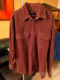 Camicia uomo velluto marrone LEE