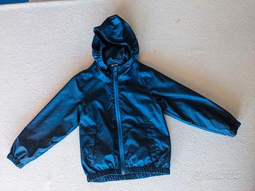 Giacca impermeabile leggera blu 2-3 anni