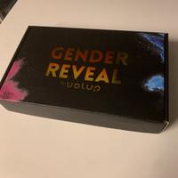 Spara coriandoli blu/azzurro maschio Gender reveal