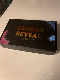 Spara coriandoli blu/azzurro maschio Gender reveal