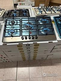 Piano cottura 90cm 5fuochi acciaio nuovo garantito