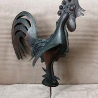 Gallo decorativo in rame - anni '50