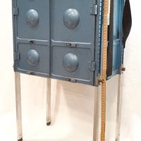 Attrezzi da pesca Vintage, Sgabello e Cassettiera