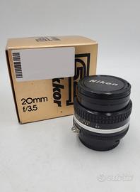 Nikon Nikkor 20mm f/3.5 AI - Con Scatola Originale