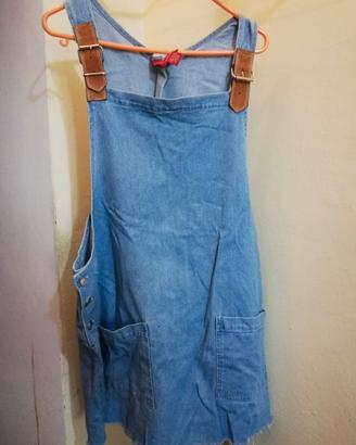 Salopette jeans gonna M