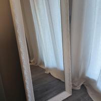 Specchio stile classico bianco rifiniture gessate