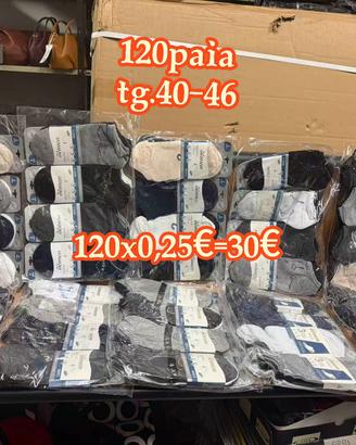 Maxi Stock 120 Paia Calzini Uomo corti