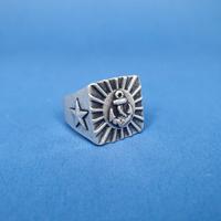 ANELLO VINTAGE "PIETRO FERRANTE" ANCORA CON RAGGI