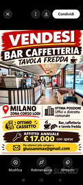 Bar caffetteria tavola fredda