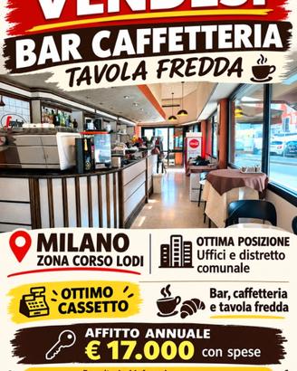 Bar caffetteria tavola fredda