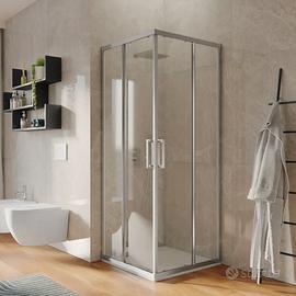 Box doccia 80x80 cm angolare scorrevole