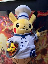 Pikachu plush chef pokemon cafe