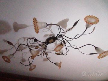 Lampadario in vetro di murano. 