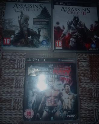 Lotto di 3 giochi per ps3