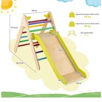 Scivolo in legno per bambini