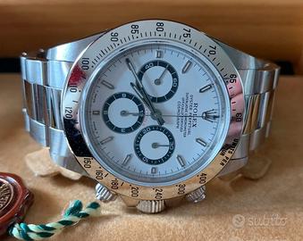 Rolex Daytona acciaio zenith bianco seriale w full