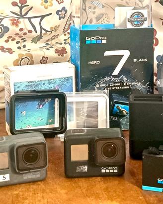 2 Gopro hero 7 hero 5 kit subacquea foto e video