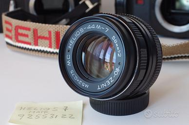 HELIOS 44M-7 MC 58mm f2 obiettivo ZENIT M42 swirly