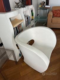Poltrona moroso  little alibert bianca